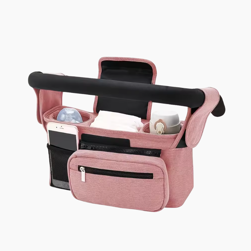 Förvaringsväska till barnvagn LEXI - Rosa