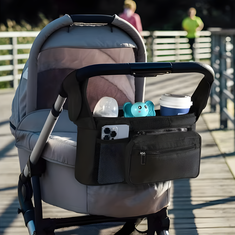 Förvaringsväska till barnvagn LEXI - Svart
