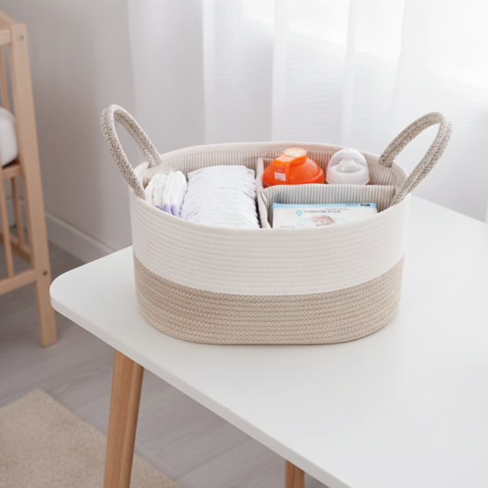 Förvaring till skötbord Multifunktionell TESSA - Sand