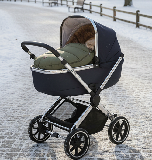 Åkpåse Vind- & vattentät 0–12 Mån STELLA - Grön