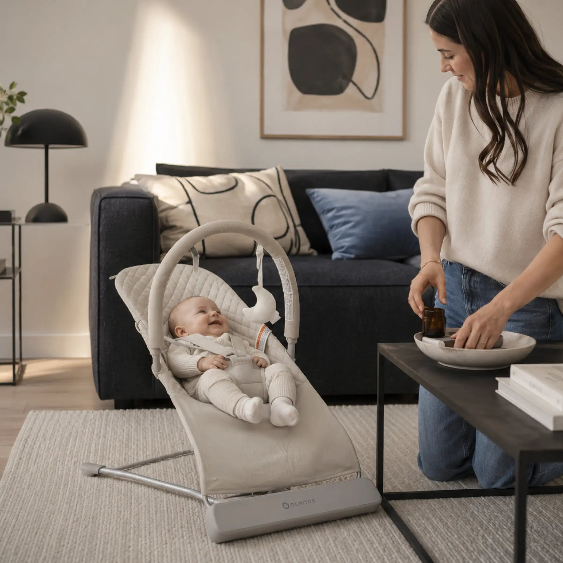 Babysitter med smarta funktioner, Olmitos - beige
