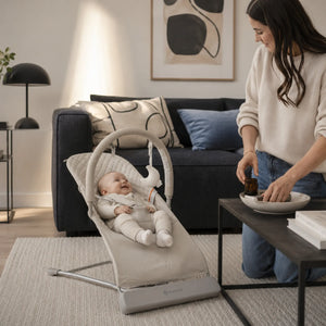 Babysitter med rogivande bileffekt, Olmitos - beige