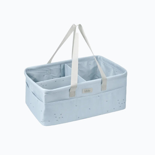 Organizer till skötbordet, blå front