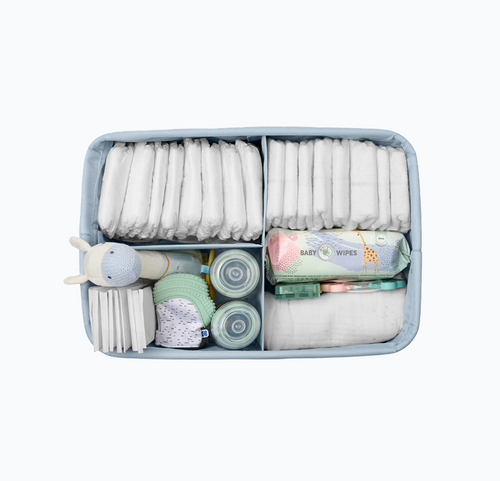 Kikkaboo bärbar organizer till skötbordet, blå