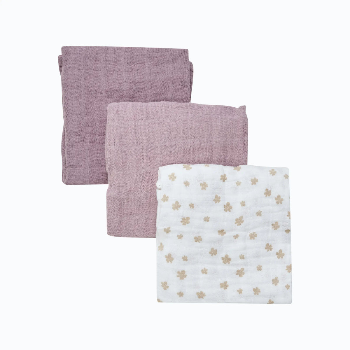 Muslinfiltar i andningsbar bomull, Pippi - Quail (3-pack)
