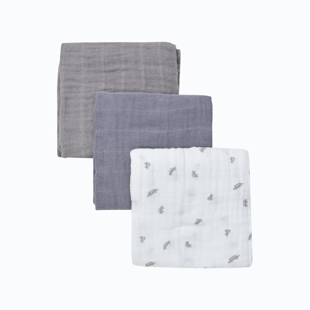 Muslinfiltar i andningsbar bomull, Pippi - Tradewinds (3-pack)