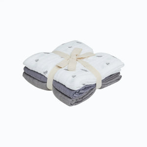 Muslinfiltar i andningsbar bomull, Pippi - Tradewinds (3-pack)