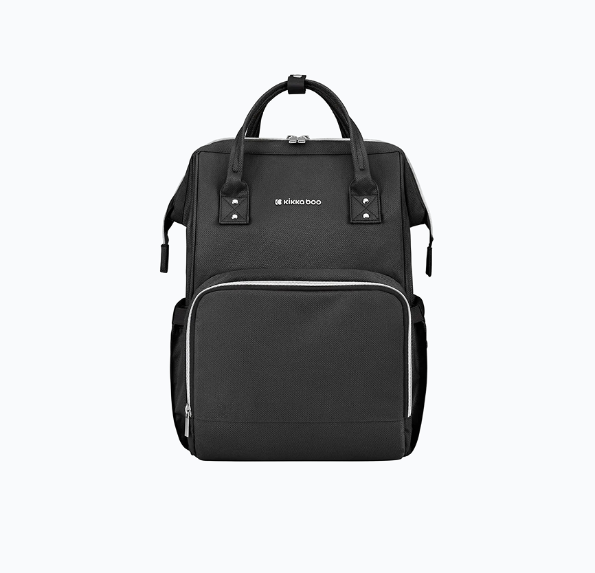 Skötväska ryggsäck med många fack Kikkaboo Siena -  svart