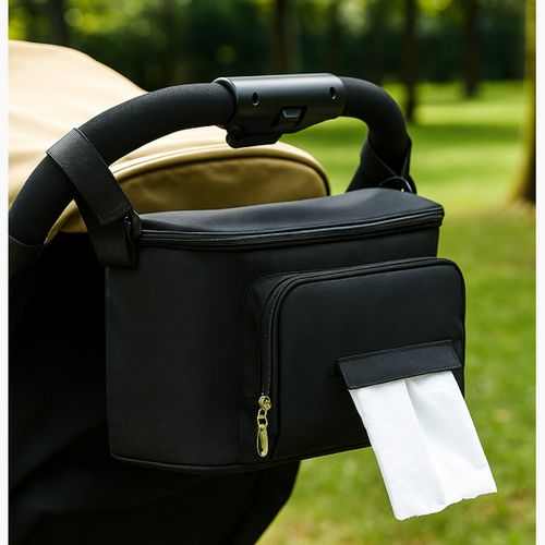 Barnvagnsväska och Organizer multifunktion ELLA - Kol