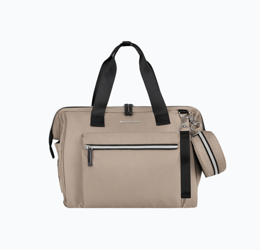Skötväska Maxi från Kikkaboo i beige – framifrån