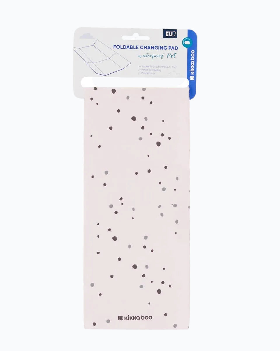 vikbar skötbädd rosa förpackning