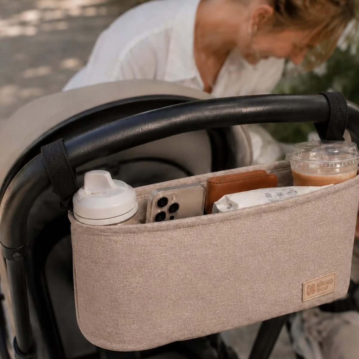 Organizer till barnvagn, Kikkaboo Zoe - beige